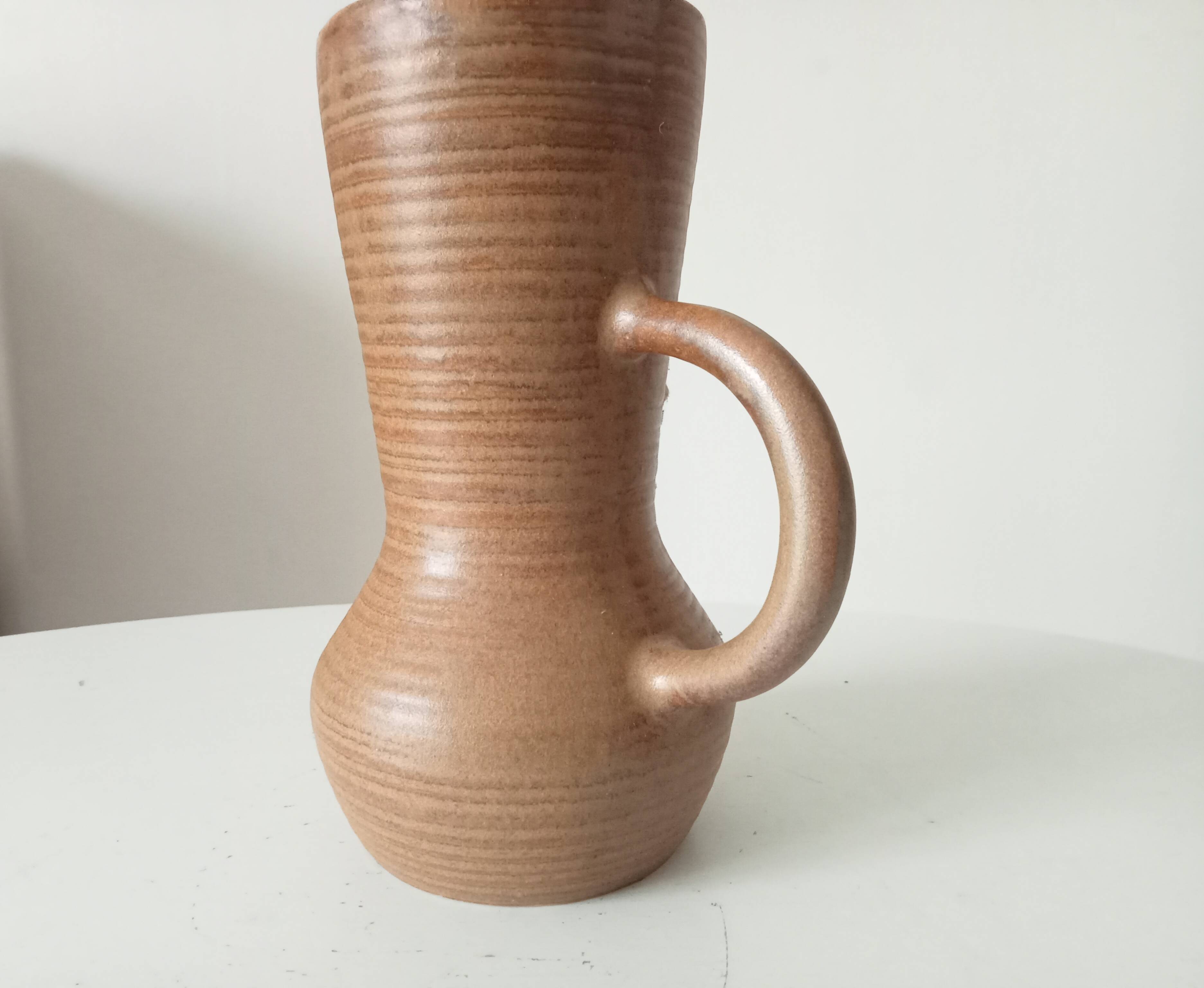 Vintage stoneware jug Digoin free form