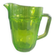 Pichet vintage en verre moulé vert