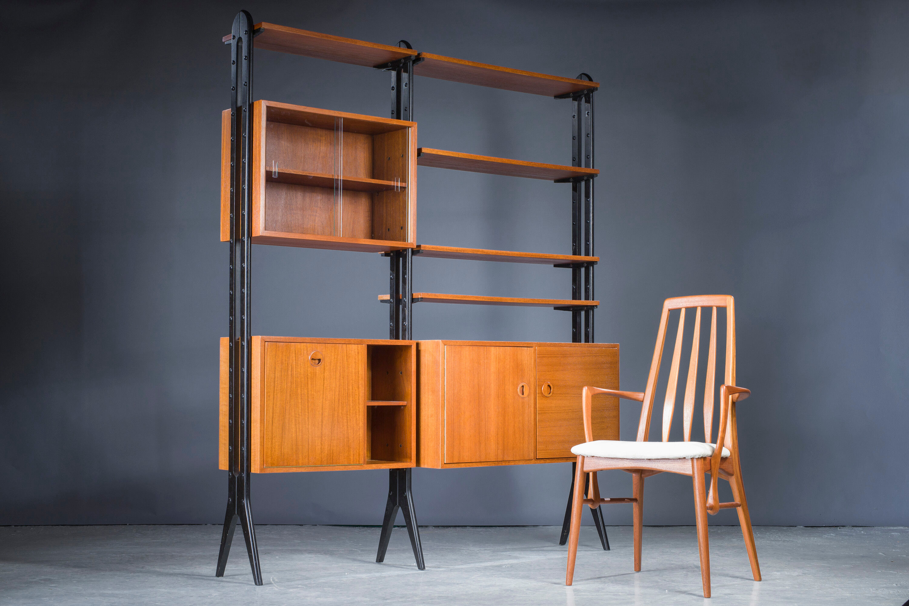 Danish Modular Teak Shelving, 1960s