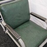 Mid century US Army Aluminium  Sofa and Armchairs by Hans H. Hunnebeck,1953