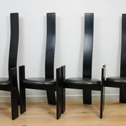 Set of 4 dining chairs model 'Golem' designed by Vico Magistretti for Poggi