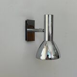 Vintage adjustable wall lamp, chrome-plated metal, France 1970