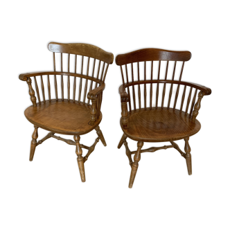 Pair of Windsor armchairs