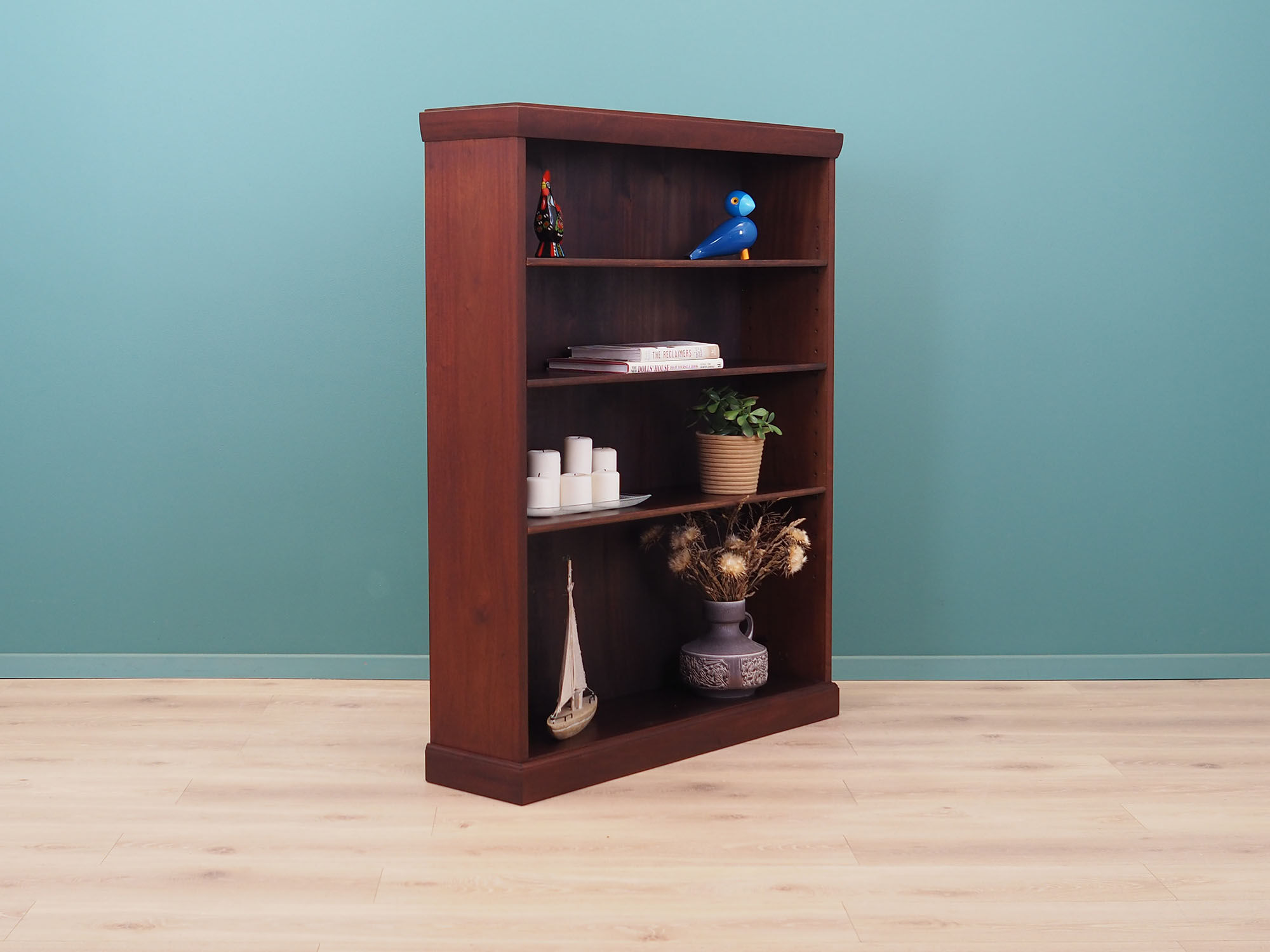 Mahogany bookcase, Danish design, 1960s, manufacturing: Denmark