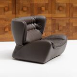 One-seat lounge sofa model pasha, manufactured in the 1970s by durlet, belgium.