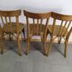 Suite of 6 wooden barhel barel bistro chair