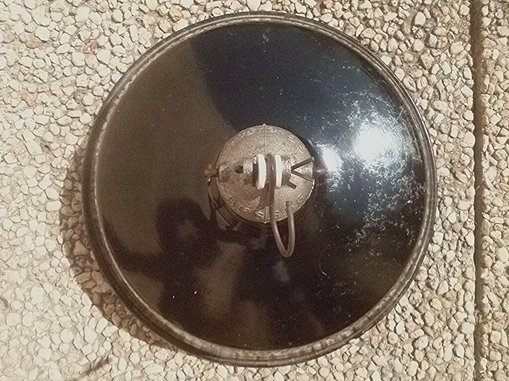 Painted steel tole suspension, vintage