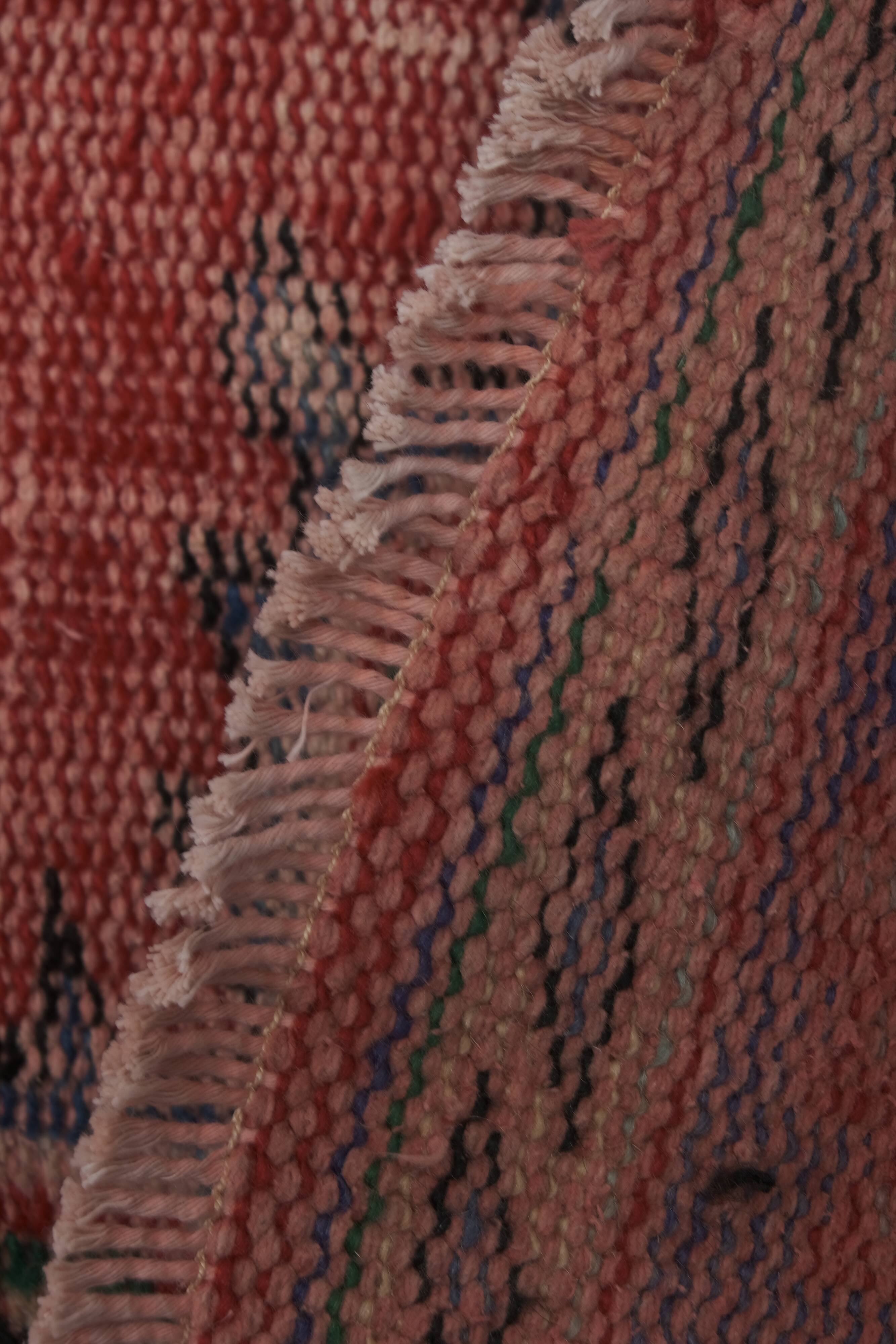 Vintage Turkish rug from Oushak, handwoven 182x276 cm