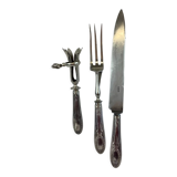 Service à gigot ancien ,en argent made in france
