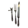 Old leg of lamb service, in silver made in France