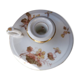 Ancient 1900 porcelain hand-held candlestick