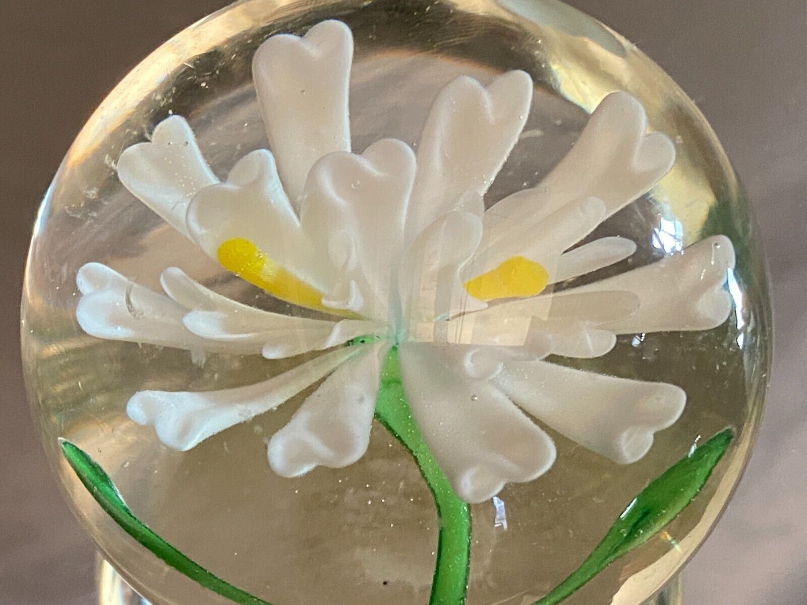 Sulfide ball paperweight