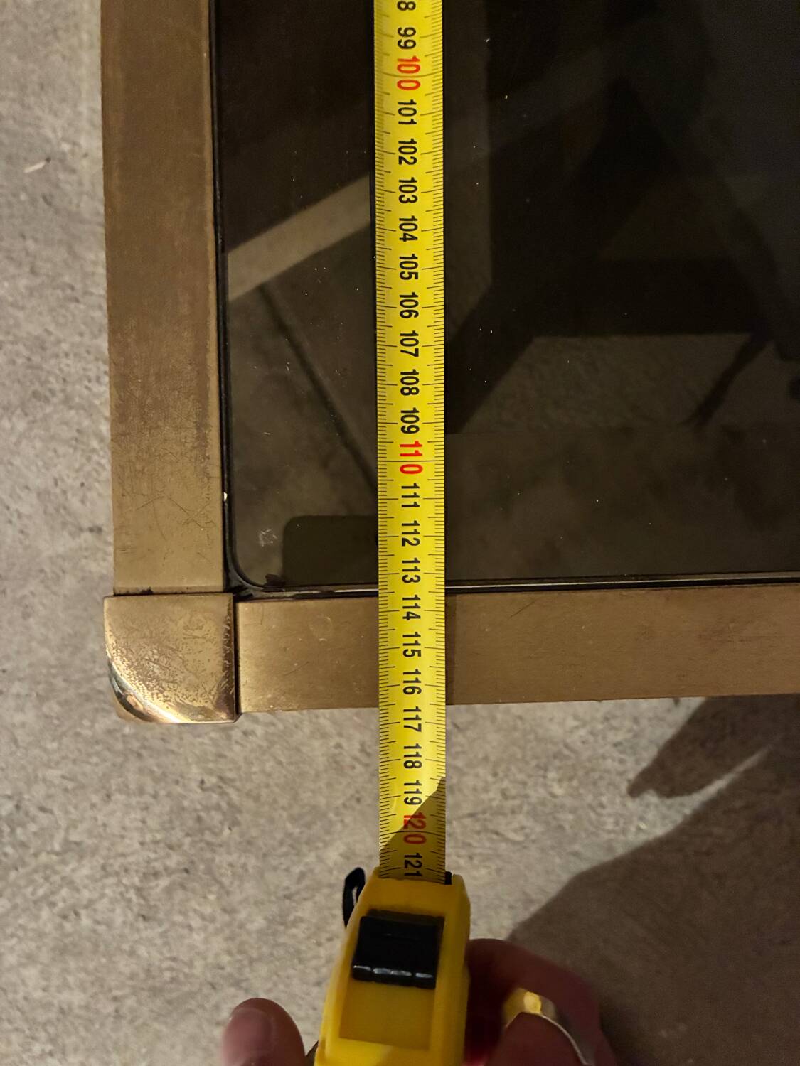 Vintage Italian brass coffee table – Mara – 1970s