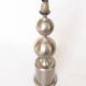Pied de lampe maison Barbier 2 spheres acier poli