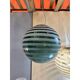 Italian Glass Swirling Multicolors Pendant Sphere