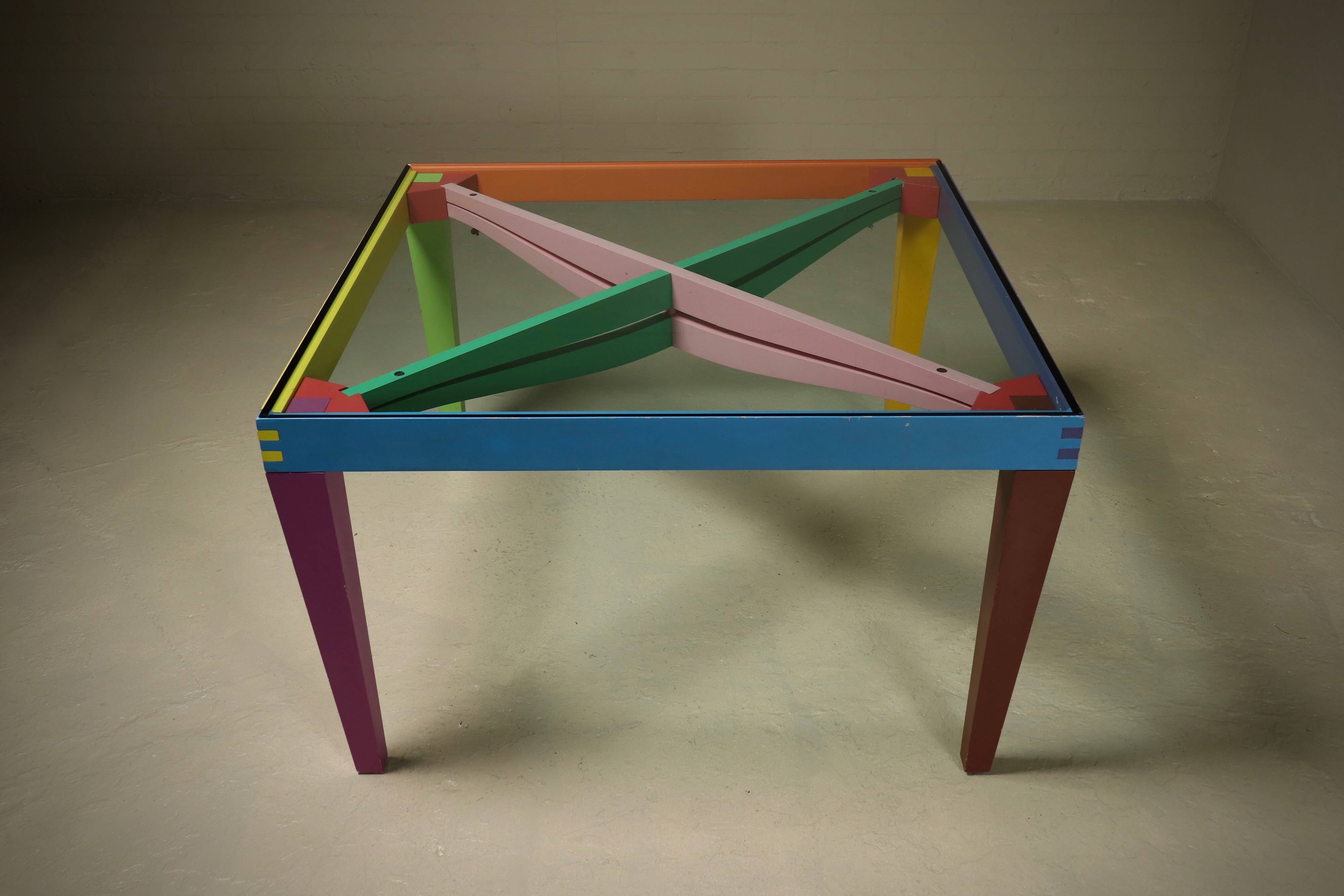 Ensemble de salle à manger Dry Series par Massimo Morozzi pour Giorgetti Matrix, années 1980