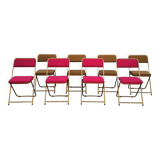Vintage LAFUMA red/brown chairs in batches or not