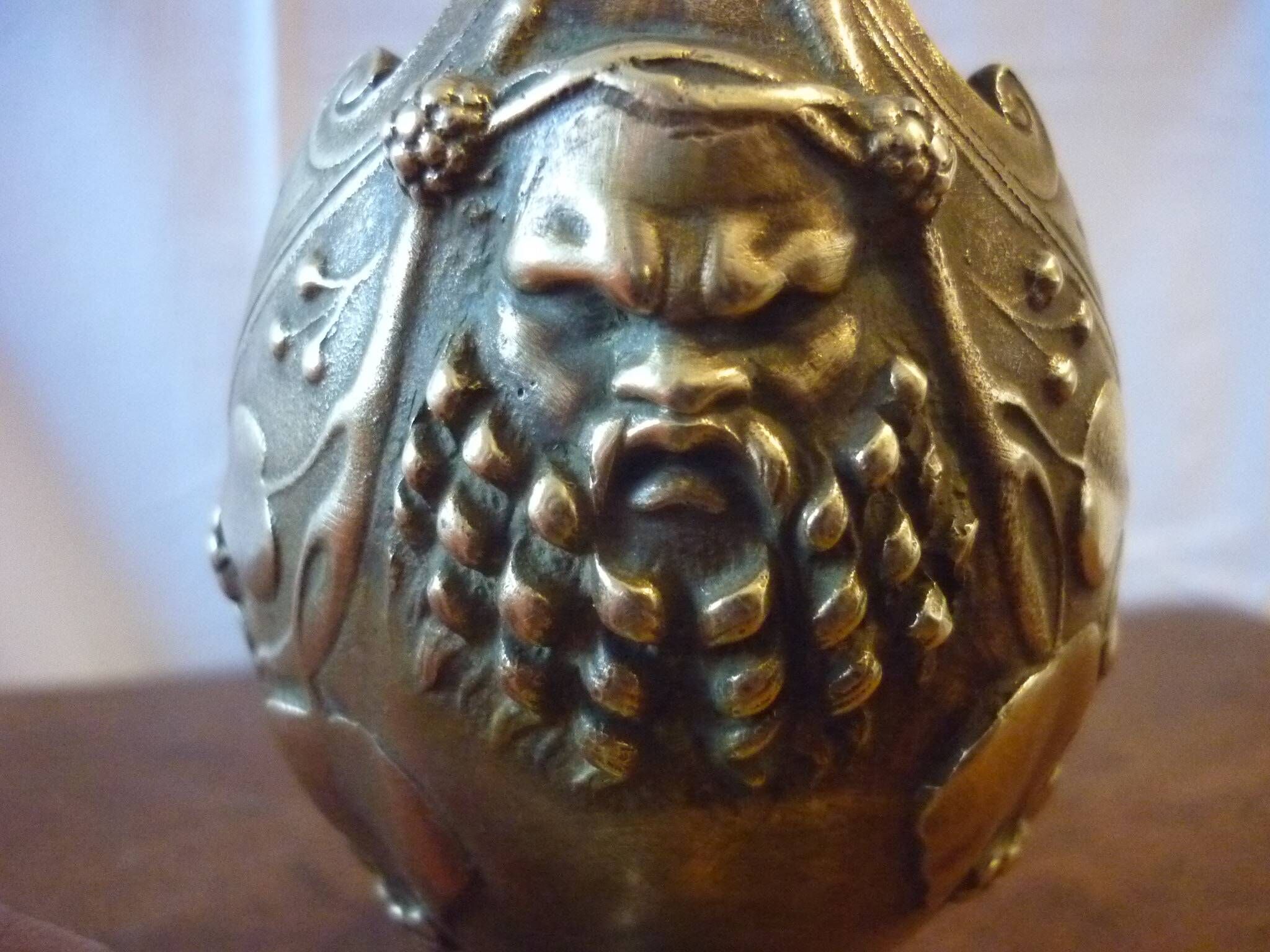 Antique bronze cup