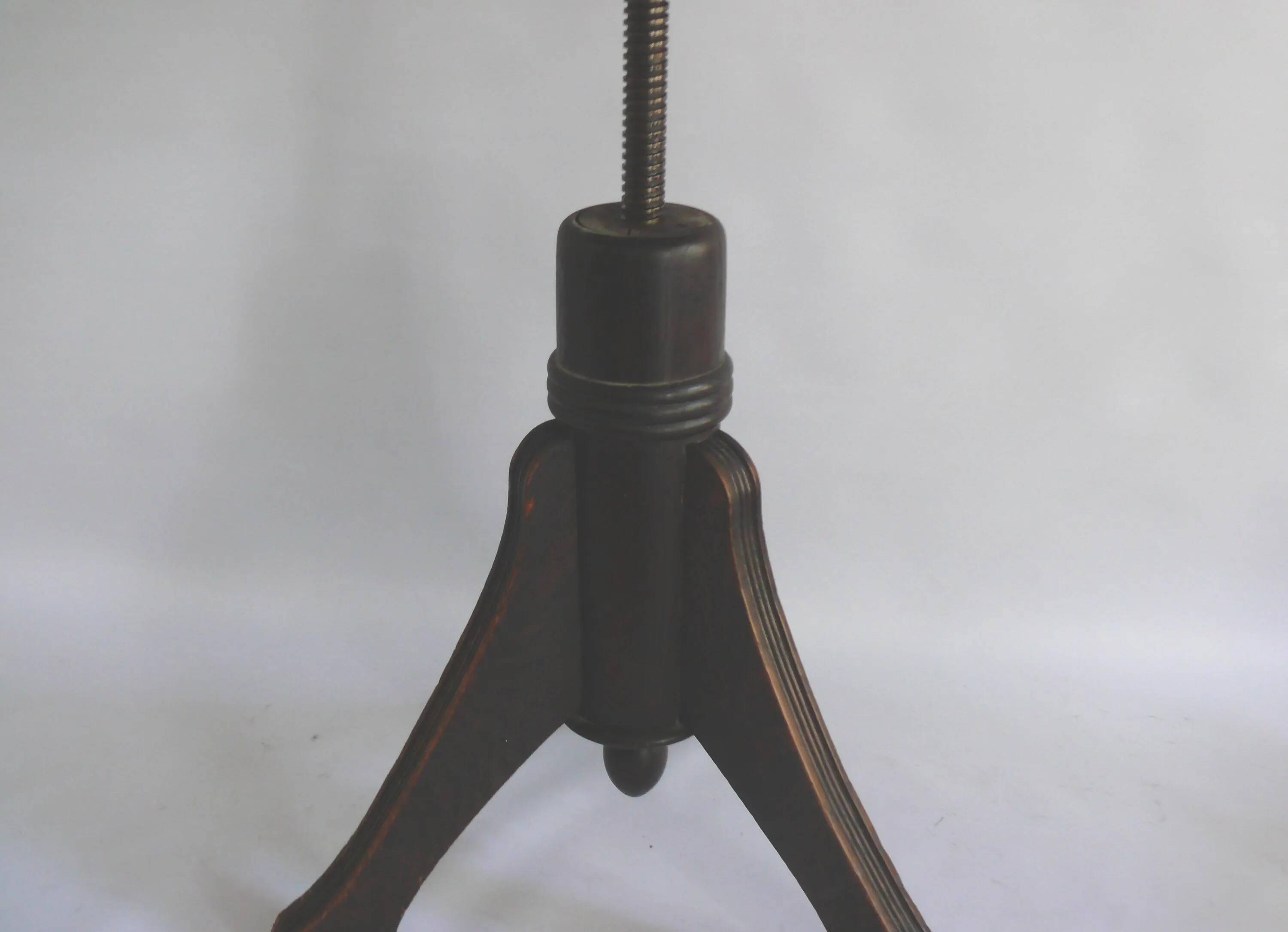 Art Nouveau piano stool, swivel stool, stool - after 1920