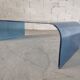 Vintage Italian blue glass coffee table
