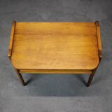 1960s oak side table, Czechoslovakia