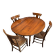 Table 6 pieds ouvrante en noyer 19ème