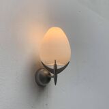 Vintage wall lamp in postmodern Italian glass by Lucente.