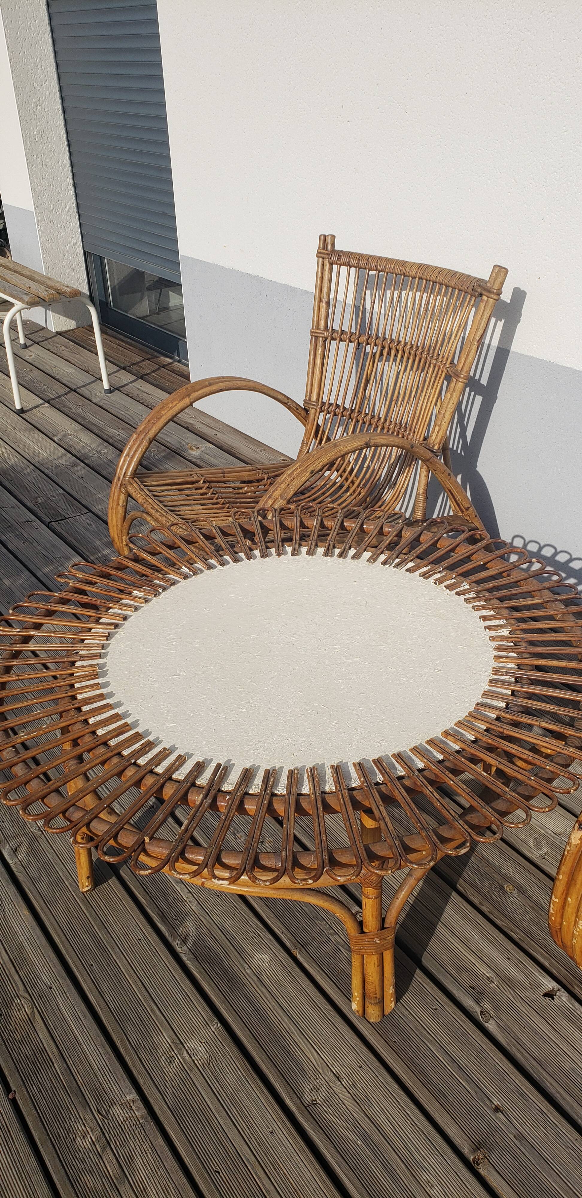 Rattan garden set