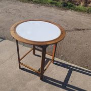 Vintage Italuin side table Giorgetti Galaxy wood white