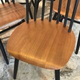 Set of 8 Scandinavian vintage Tapiovaara chairs