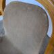 Vintage Beech Wood Dining Chair: 1970s Space Age Gray Fabric