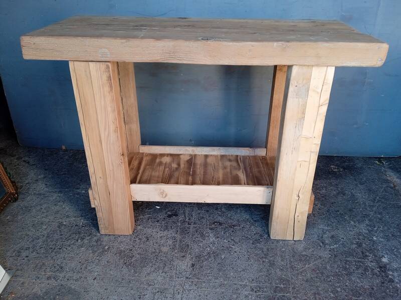 Workbench 120cm old solid wood