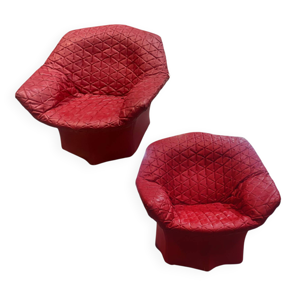 Poltrona Frau - Fauteuil (2) - Juliet - Bois, Cuir