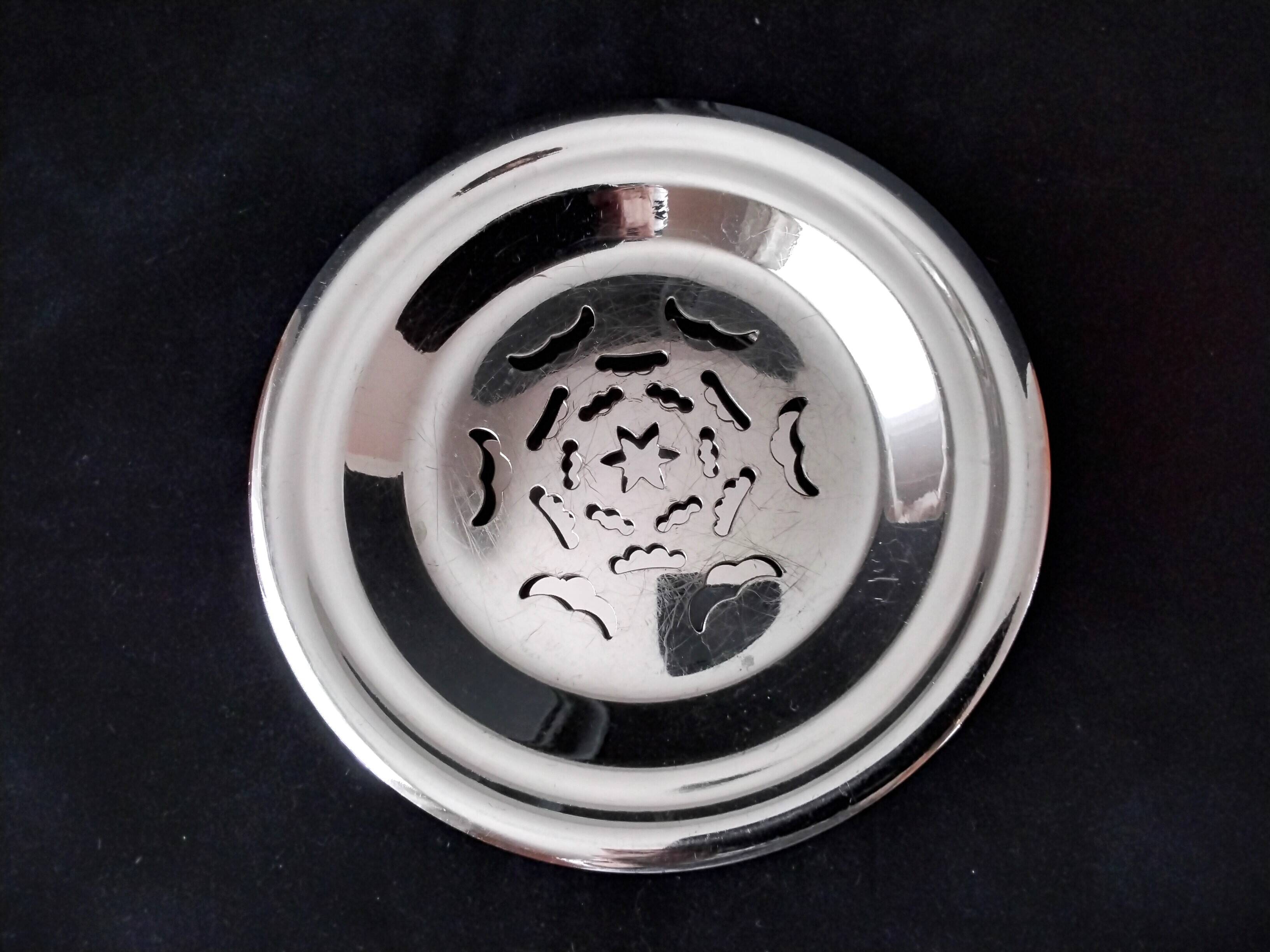 Butter mold, "coquillor" type butter dish in stainless steel
