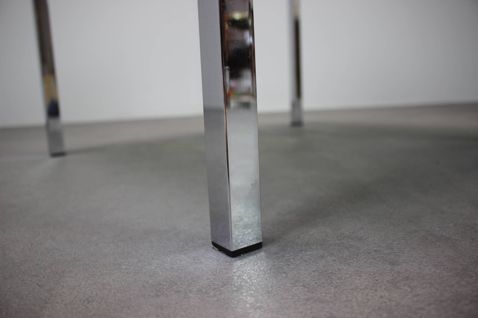 Mid-Century Resin and Stone Chrome Plated Coffee Table, 1970s, Germany