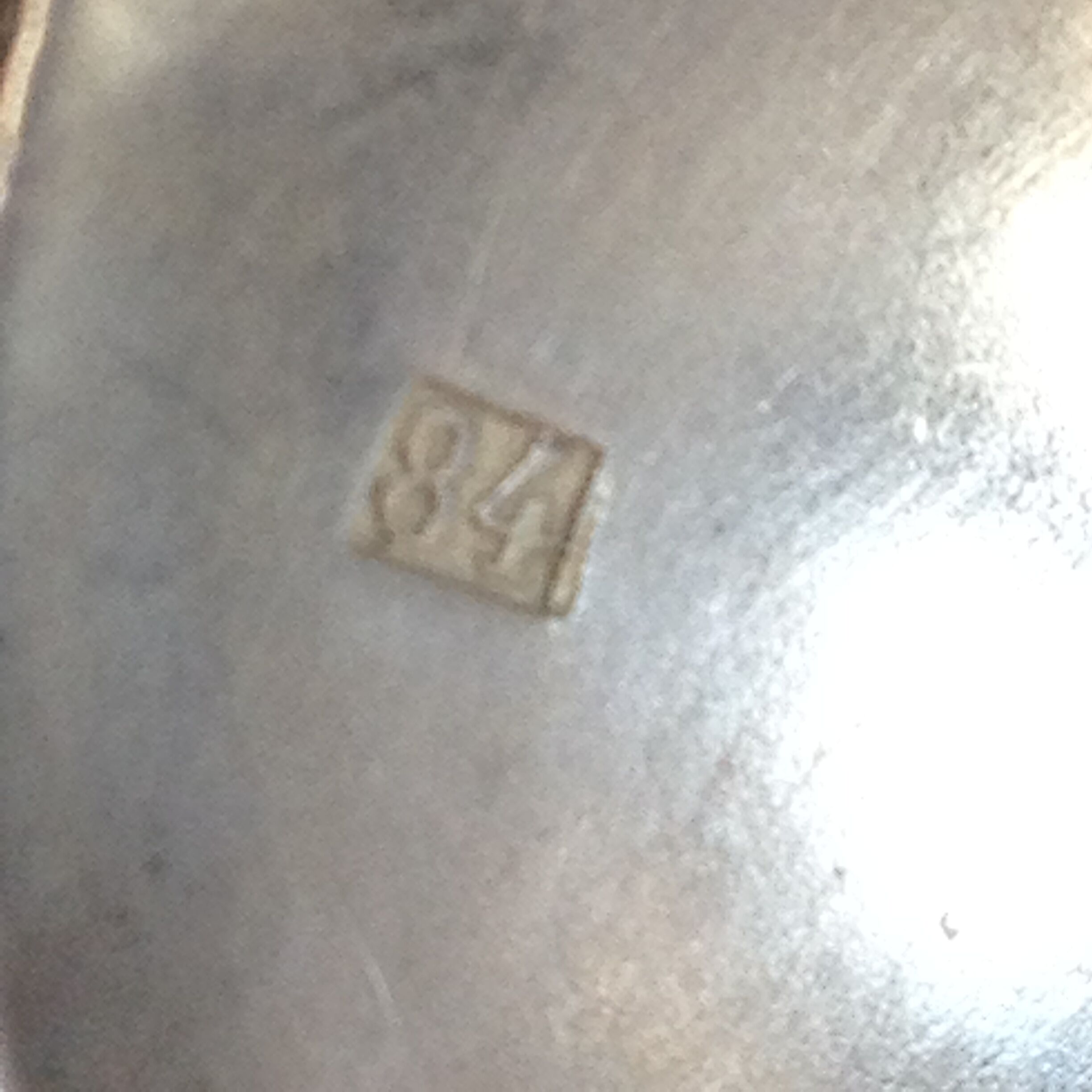 Housewife "Au Bon Marché" in silver metal rocaille model