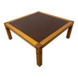 Old beech coffee table Flototto design from the 70s vintage