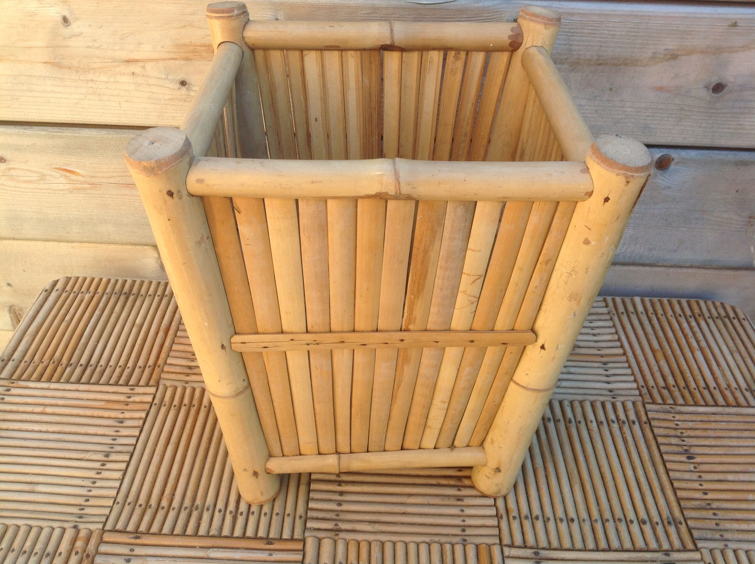 Cache pot en bambou