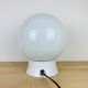 Lamp opaline globe and ceramic wall or ceiling lamp