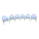Lot de six chaises Christian Duc, "Villette"_circa:1980