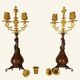 Pair of Japanese-style Candelabra by Ferdinand Barbedienne and Edouard Lievre.