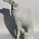 95 cm terracotta glazed Borzoi or Russian Afghan wolfhound, Austria 1960s.
