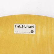 Arne Jacobsen Chair 3107 (Series 7), Beechwood Shell, Chrome Legs, Danish