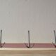 Vintage coat rack in red Formica - triple hook