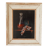 Still life table, oil on canvas, signed Pacetti