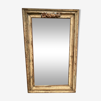 Polychrome wooden mirror