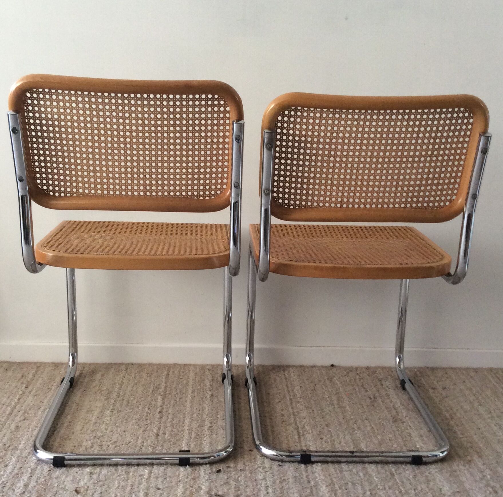 Paire de chaises Marcel Breuer Cesca B32