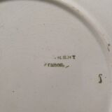 Decorative Plate Barbotine St Clément Made In France Vintage Pear Fruit Pattern