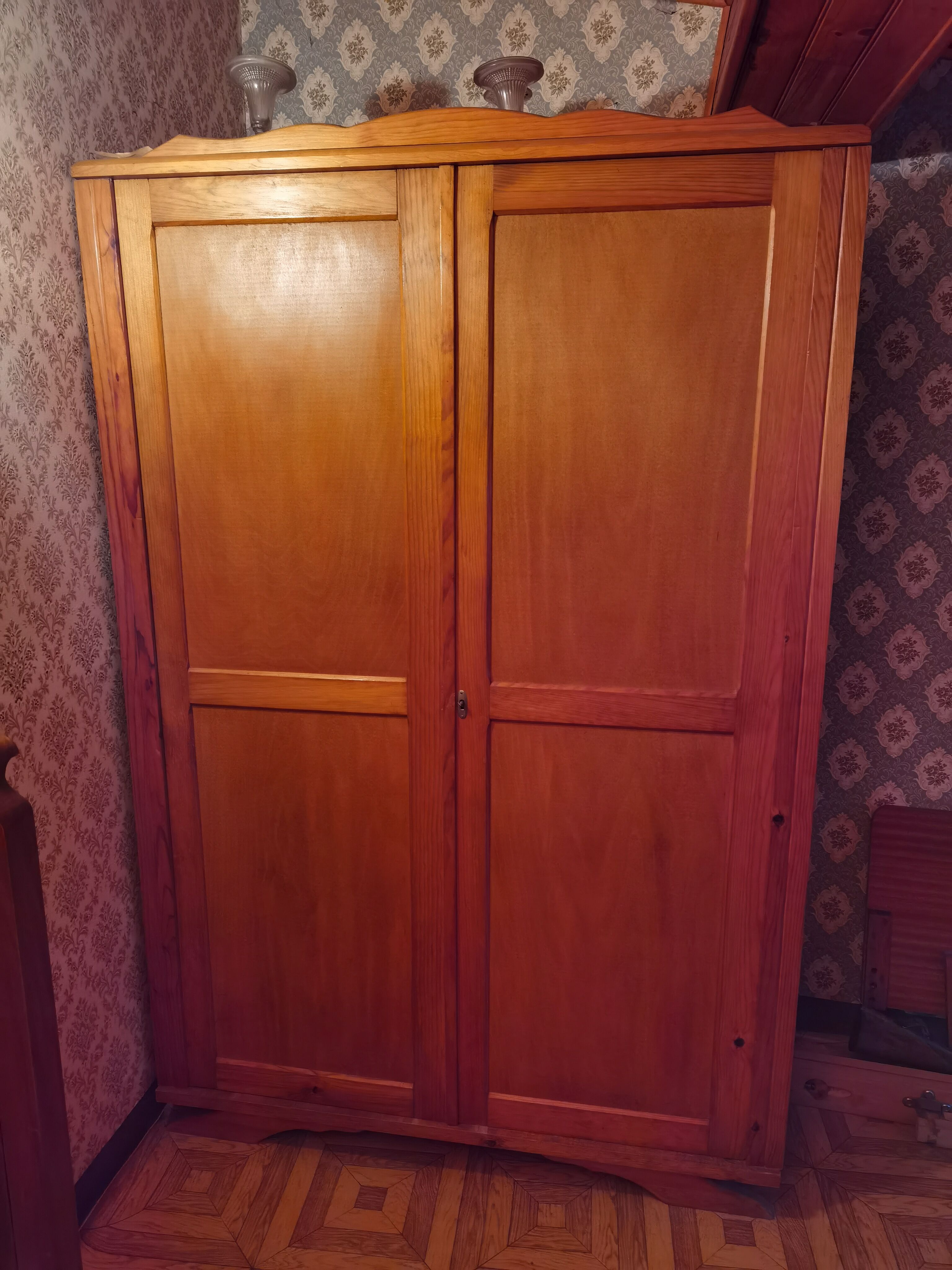 Parisian wardrobe vintage golden oak