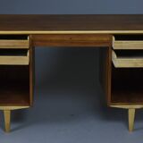 Swedish double-sided teak desk, late 1950s/early 1960s, SMB Bodafors